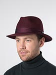 Шляпа STETSON арт. 2628205 TRAVELLER FURFELT (бордовый)